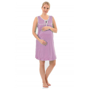 Сорочка для беременных женская С19 "Любава" кулирка (р-ры: 42-60) бирюза