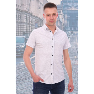 Рубашка мужская №6782 пике (р-ры: 48-60) серый
