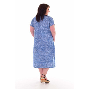 Платье женское 469 кулирка (р-ры: 46-60) голубой