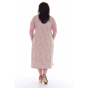 Платье женское 469а кулирка (р-ры: 46-60) карамель