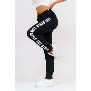 Брюки женские 756 футер с лайкрой (р-ры: 46-60) черный Брюки женские 756 футер с лайкрой (р-ры: 46-60) черный