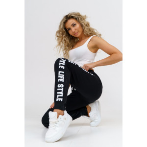 Брюки женские 756 футер с лайкрой (р-ры: 46-60) черный Брюки женские 756 футер с лайкрой (р-ры: 46-60) черный