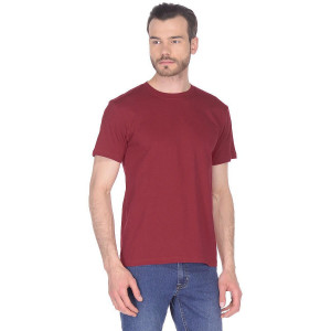 Мужская футболка "Vestco" хлопок (р-ры: S-4XL) бордовый