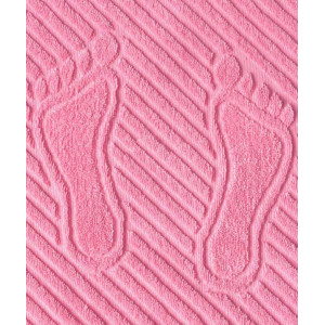 Коврик махровый для ног "Ножки" 700 розовый