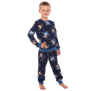 Пижама детская "Лимпопо" кулирка (р-ры: 28-36) темно-синий