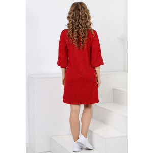 Платье женское "Флирт" плательная ткань (р-ры: 44-52) красный