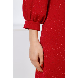 Платье женское "Флирт" плательная ткань (р-ры: 44-52) красный