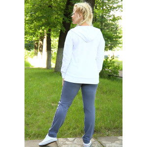 Костюм двойка женский №4133 кулирка с лайкрой+пике (р-ры: 46-56)