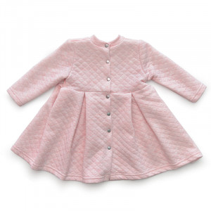 Платье для новорожденных 10024 "Beauty" капитоний (р-ры: 80-98) розовый меланж