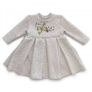 Платье для новорожденных 10024 "Beauty" капитоний (р-ры: 80-98) бежевый меланж