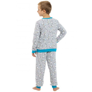 Пижама детская "Лимпопо" кулирка (р-ры: 28-36) серый меланж