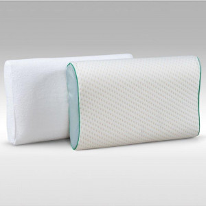 Ортопедическая подушка "Memory foam" массажная - трикотаж-сетка