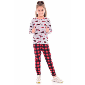 Пижама детская 7270 кулирка (р-ры: 30-34) красный
