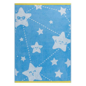 Полотенце махровое "Funny stars" голубой