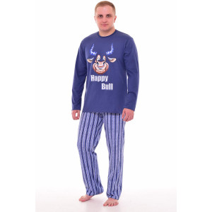 Пижама мужская 9148 кулирка (р-ры: 46-60) синий