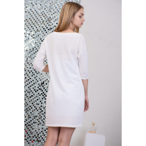 Платье женское №24807 джерси (р-ры: 44-54) белый