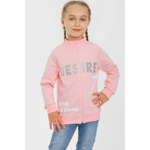 Джемпер детский "Этель" футер петля (р-ры: 110-134) светло-розовый