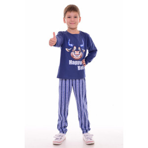 Пижама подростковая 11038 кулирка (р-ры: 36-44) синий