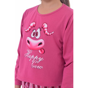 Пижама подростковая 12086 кулирка (р-ры: 36-40) розовый