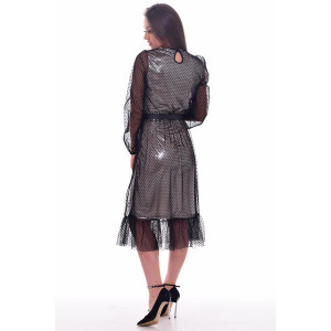 Платье женское Ф1067 плательная ткань (р-ры: 42-52) бежевый