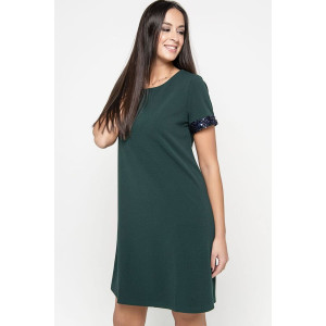 Платье женское №SP008 GRN вискоза (р-ры: 44-54) зеленый