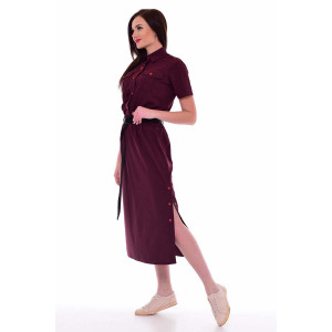 Платье женское Ф165в плательная ткань (р-ры: 42-56) вишня