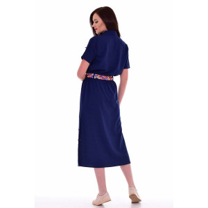 Платье женское Ф165г плательная ткань (р-ры: 42-56) темно-синий