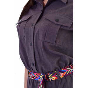 Платье женское Ф165ж плательная ткань (р-ры: 42-56) фиолетовый