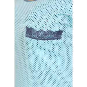 Сорочка женская №4849 интерлок пенье (р-ры: 46-56) голубой