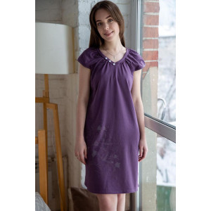 Сорочка женская "Нежность" кулирка (р-ры: 48-66) фиолетовый