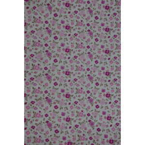 Сорочка женская 201 кулирка (р-ры: 46-64) мелкие розовые цветочки