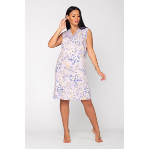 Сорочка женская ВИ-50 "Рафаэлла" вискоза (р-ры: 48-58) голубой цветок