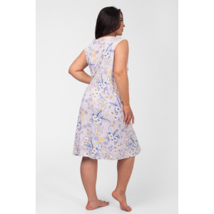 Сорочка женская ВИ-50 "Рафаэлла" вискоза (р-ры: 48-58) голубой цветок