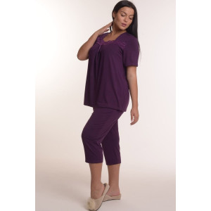 Пижама женская №1265/1 вискоза (р-ры: 50-60) фиолетовый