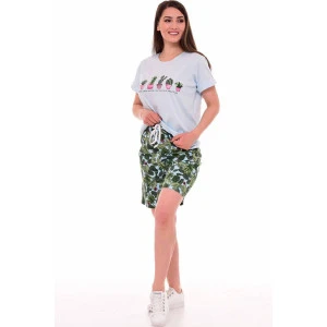 Костюм двойка женский 5278 кулирка (р-ры: 42-60) голубой Костюм двойка женский 5278 кулирка (р-ры: 42-60) голубой