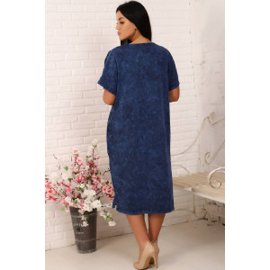 Платье женское №22170 кулирка с лайкрой (р-ры: 48-54) синий