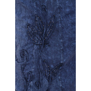 Платье женское №22167 кулирка с лайкрой (р-ры: 48-54) синий