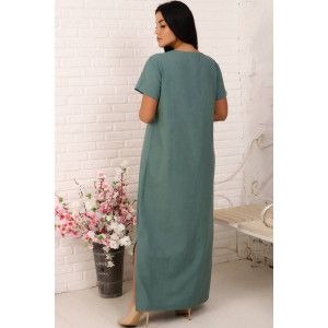 Платье женское №22160 лён (р-ры: 48-54) светло-зеленый
