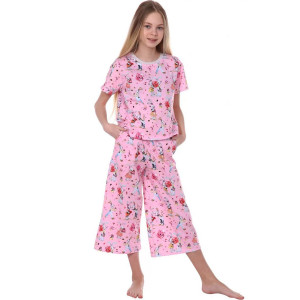 Пижама детская "Юниор" кулирка (р-ры: 38-44) розовый