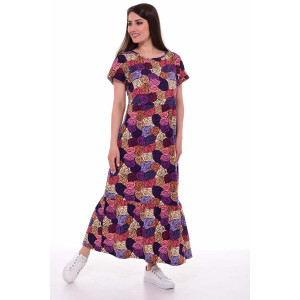 Платье женское 4082а кулирка (р-ры: 48-62) фиолетовый