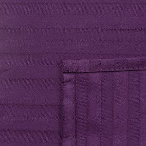 Простыня классическая страйп-сатин "HoReCa" фиолетовый