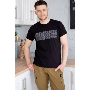 Футболка мужская "Джулиан Ч" кулирка (р-ры: 48-58) черный