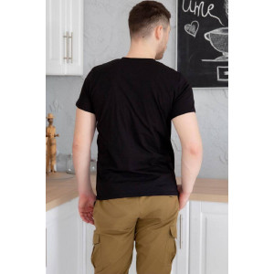 Футболка мужская "Джулиан Ч" кулирка (р-ры: 48-58) черный