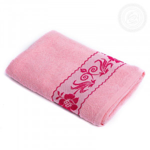 Полотенце махровое "Прованс" розовый