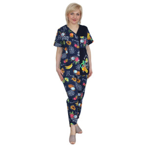 Костюм двойка женский К1203 кулирка (р-ры: 48-62)