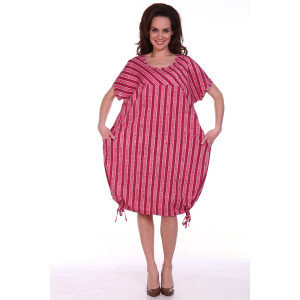 Платье женское №1200 кулирка (последний размер) розовый 54