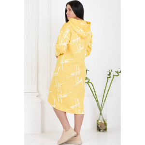 Платье женское №5664 интерлок пенье (р-ры: 46-52) желтый