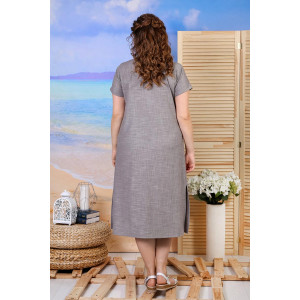 Платье женское "Подиум" трикотаж (р-ры: 50-60) серый