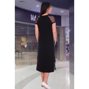 Платье женское №7101 вискоза (последний размер) черный 44