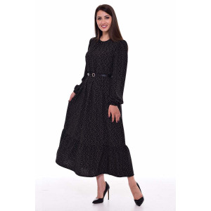 Платье женское Ф1069б ниагара (р-ры: 42-56) черный